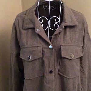 Brown Button -Up Jacket